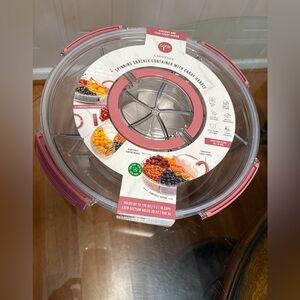 Core Spinning Container With Carry Handle Freezer Safe, Perfect For Snack 12.5”